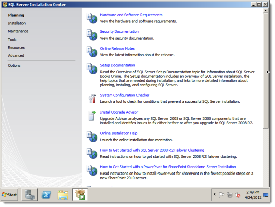 安装SQL sever 2008步骤4