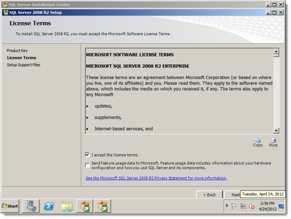安装SQL sever 2008步骤13