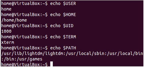 显示linux环境变量
