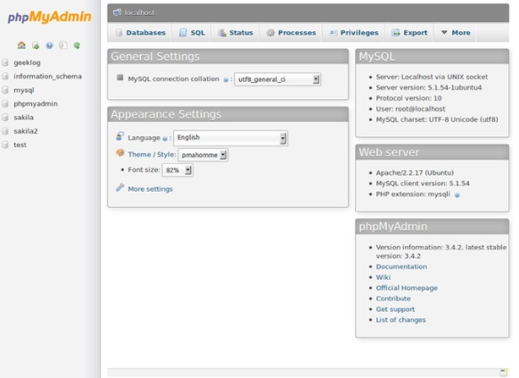 phpMyAdmin