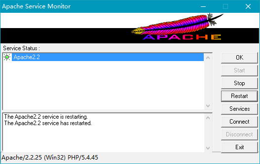 ecshop开源商城安装重启Apache服务器