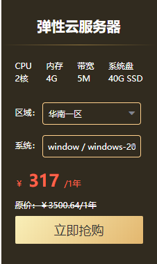 新睿云入门服务器