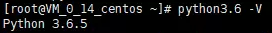 python3.6 -V