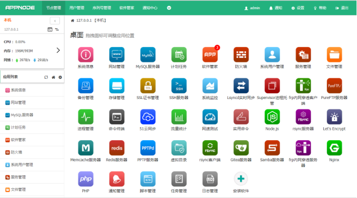 appnode服务器管理软件