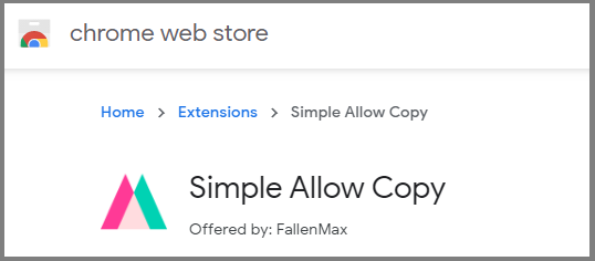 Simple Allow Copy