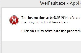 werfault.exe出现的原因与解决办法以及werfault.exe 该内存不能为wr